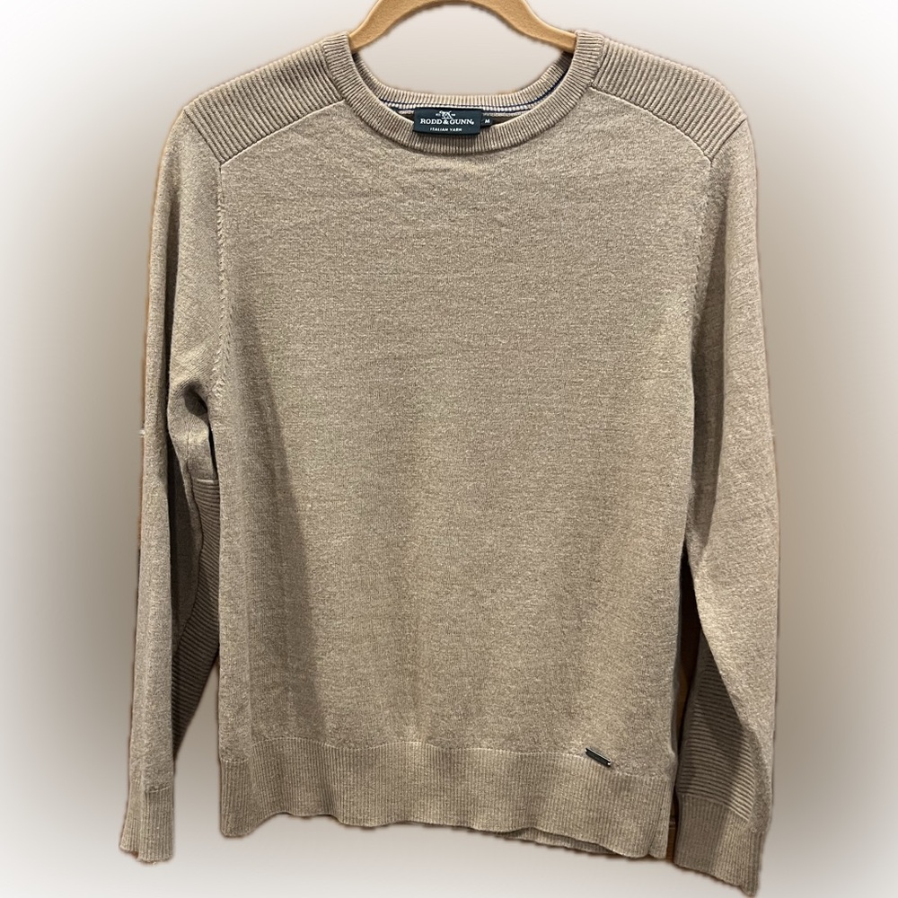 Rodd & Gunn Women’s Tan Crewneck Wool Sweater